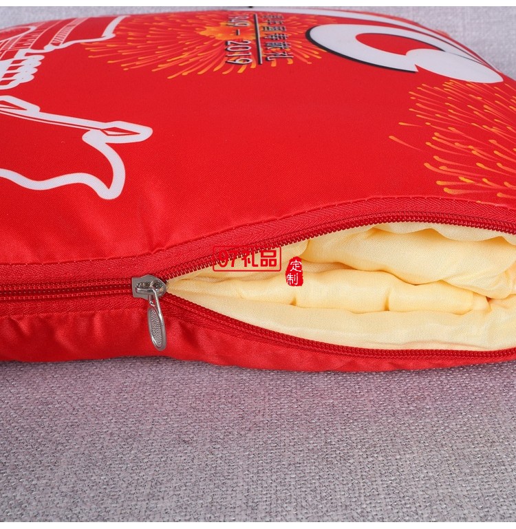 2020新款鼠年抱枕平安人壽各大保險(xiǎn)開(kāi)門(mén)紅抱枕被可定制LOGO