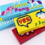 創意兒童拼裝卡通塑料積木文具盒 DIY學生鉛筆盒