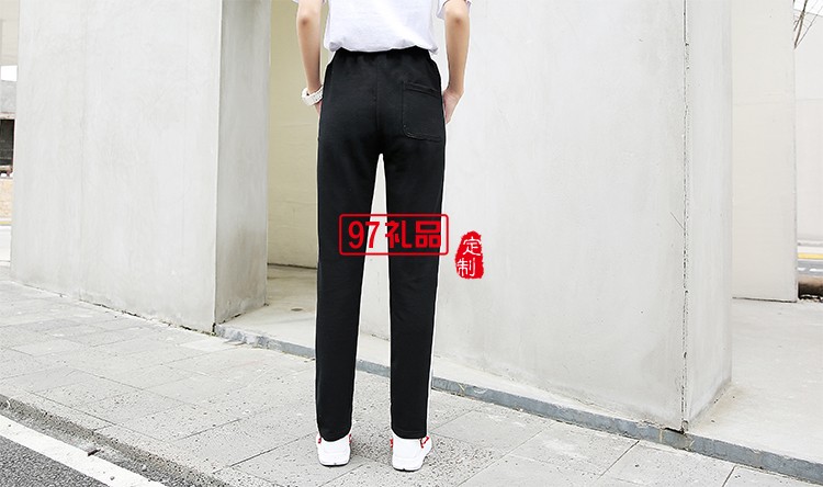 薄款長褲黑色闊腿褲夏季薄款休閑直筒長褲企業禮品定制