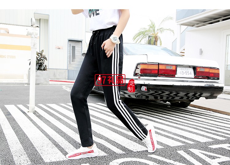 薄款長褲黑色闊腿褲夏季薄款休閑直筒長褲企業禮品定制