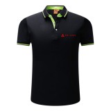 97禮品廣告衫定制新款桑蠶絲高檔翻領T恤衫提花領時尚短袖POLO衫企業