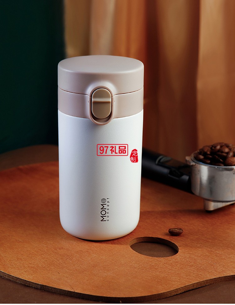 高顏值戶外運(yùn)動車載不銹鋼茶杯彈跳杯 日曬穆哈