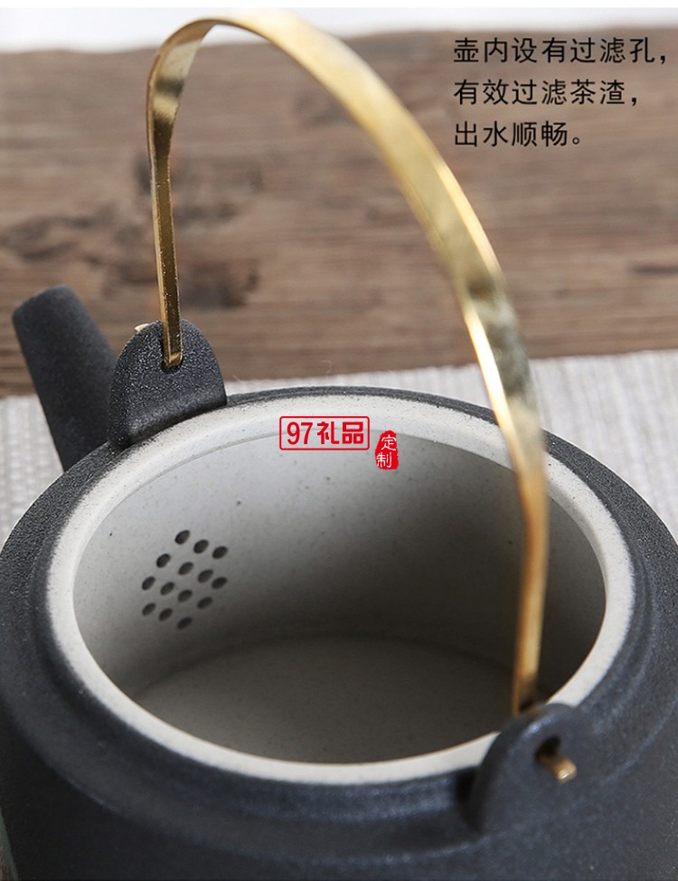 日式粗陶茶具套裝高檔商務禮品定制送客戶禮品