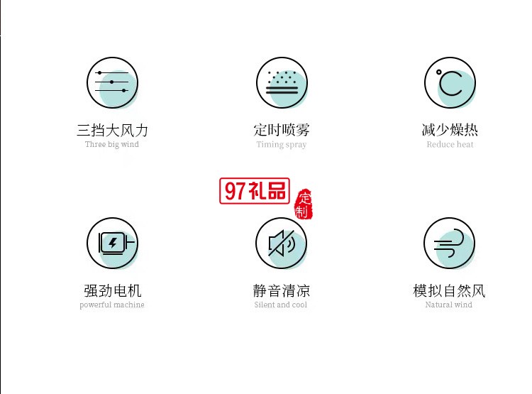 2022新款復古無葉加濕塔扇水冷塔扇節能加濕遙控冷風扇創意禮品定制