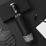 創意10骨全自動led傘手電筒反向傘包邊反光商務雨傘定制