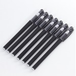 中性筆磨砂筆子彈頭針管簽字筆創意中性筆辦公筆定制批發