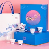 功夫茶杯蓋碗泡茶中國風 陶瓷茶具套裝 文創