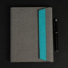 商務活頁記事本布面pu商務本可企業定制創意時尚筆記本辦公文具