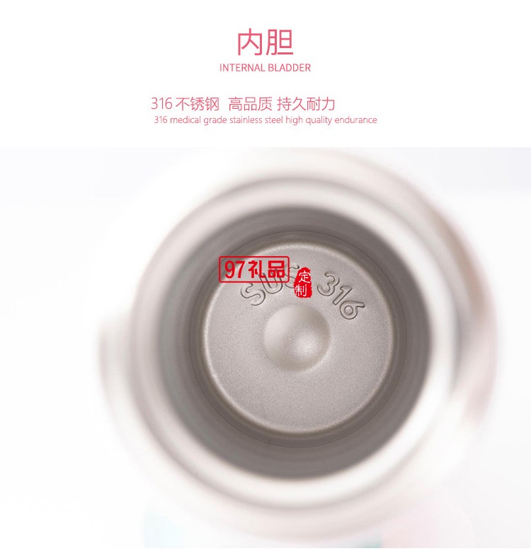 紅帕口紅杯高檔保溫杯水晶杯禮盒女生女神禮物創意保溫杯子精致小巧便攜生日