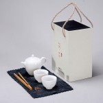 簡茶系列美人提梁壺羊脂玉茶具小套裝黑陶茶壺茶杯禮盒裝工廠批發