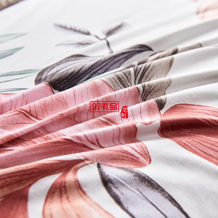 女神禮品法國啄木鳥花為棉全棉雙面四件套-蕙質蘭心