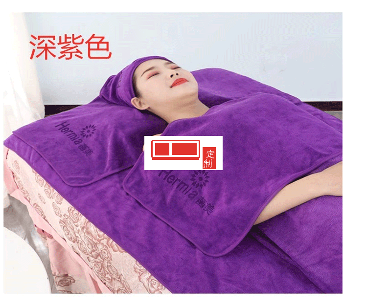 納米纖維魔術貼包頭巾鋪床浴巾浴裙套裝五件套