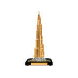鍍金水晶內雕收藏品3D建筑樓模創意定制