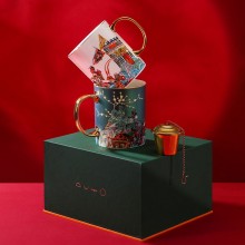 中國風創意陶瓷水杯馬克杯結婚情侶杯子一對個性潮流高顏值女