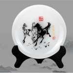 琉璃玉盤銀行紀念禮品盤銀行周年慶禮品銀行開業禮品