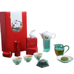 中秋禮品企業定制logo茶具月餅茶葉伴手禮