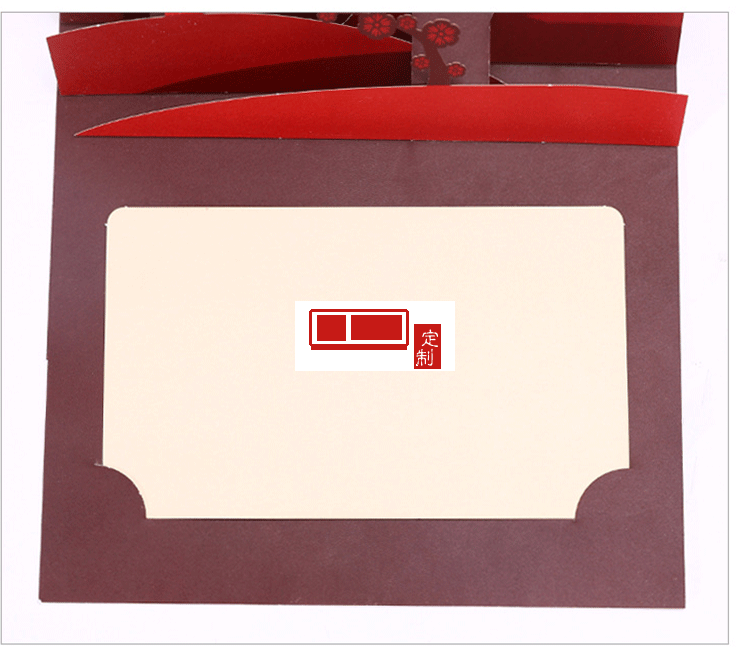 3d商務感謝祝福賀卡中國風中秋節賀卡