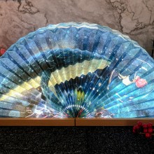 中秋禮品定制簡約實木氛圍床頭扇燈工廠批發企業禮品定制小夜臺燈