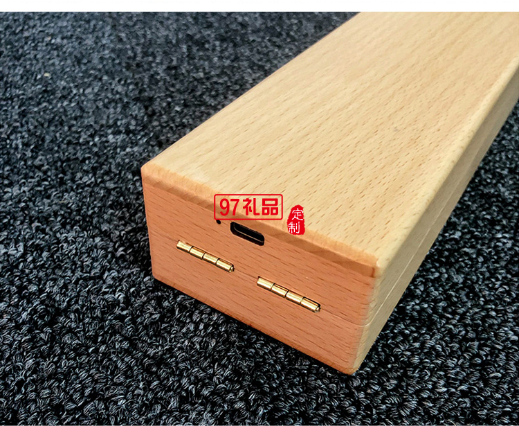 中秋禮品定制簡約實木氛圍床頭扇燈工廠批發企業禮品定制小夜臺燈