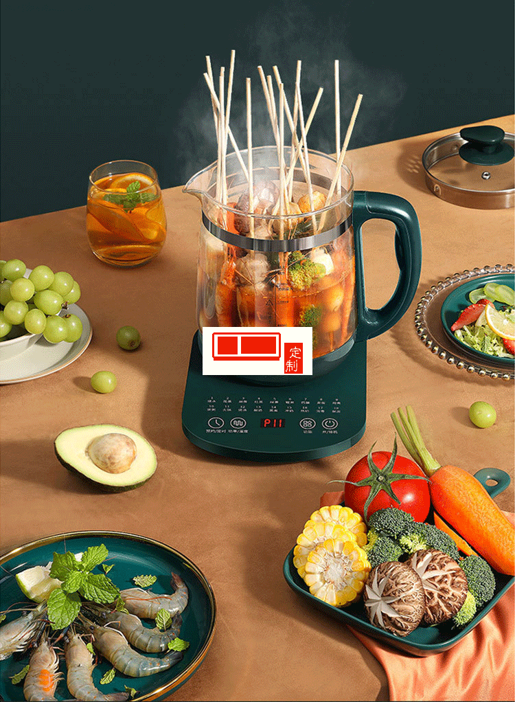 康佳 多功能辦公室電水壺煮茶器玻璃養生壺家用養生燒水壺