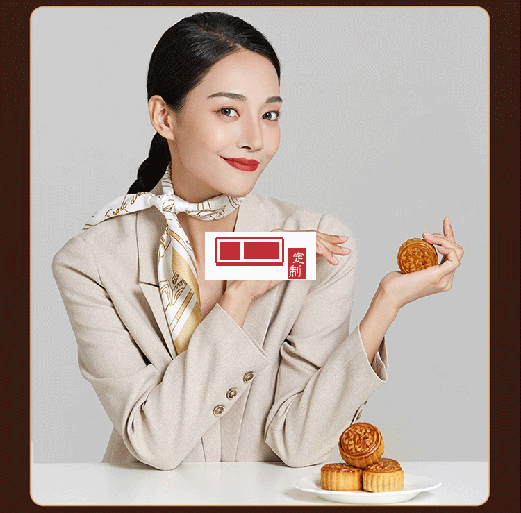 萬事利（WENSLI）真絲絲巾女月餅禮盒聯名鋒味