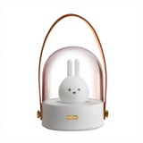 創意小兔子創意禮品手提燈萌寵led音樂藍牙八音盒3d小夜燈