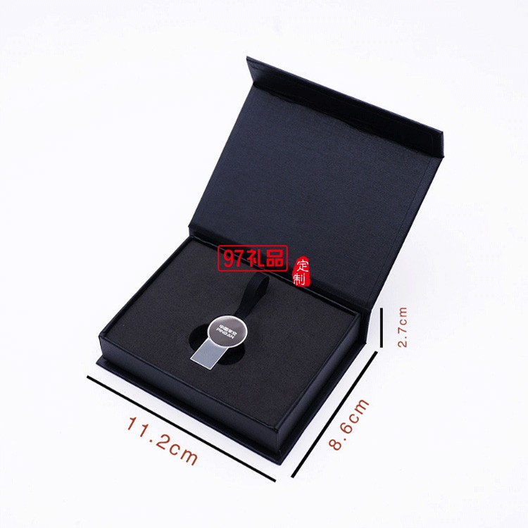 創意mini金屬私模U盤 免費定制發光logo