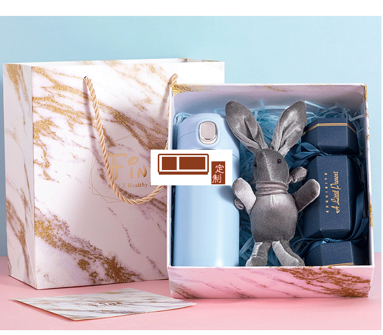 伴手禮保溫杯套裝圣誕節禮物保溫杯網紅兔送客戶禮品定制