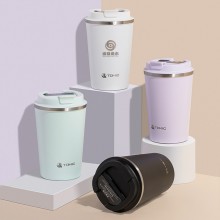 陶瓷內膽保溫杯簡約大容量水杯便攜隨身咖啡杯