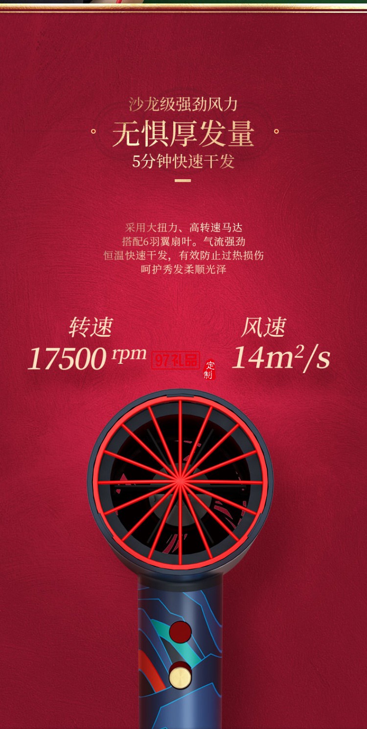 艾優Apiyoo×北京故宮文創  負離子吹風機