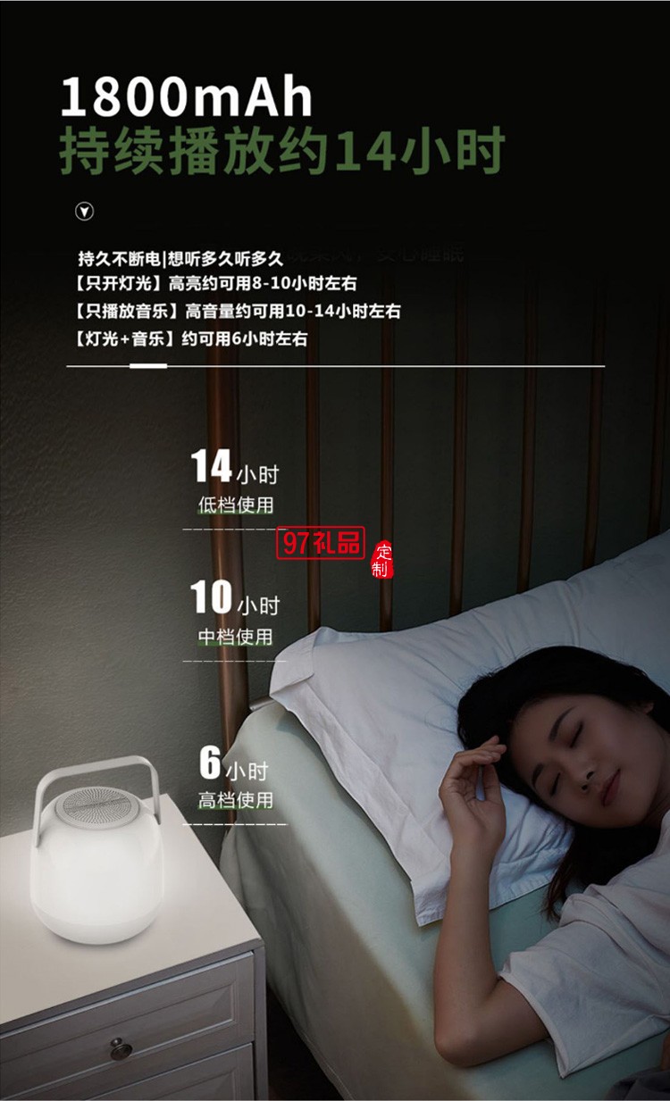 新款七彩燈藍牙音箱炫彩閃光發光家用夜燈床頭燈迷你低音炮音響