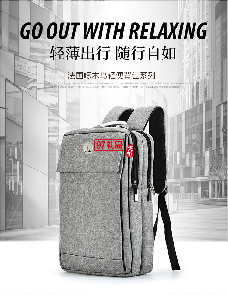 啄木鳥經典商務電腦背包-龍利ZRB-1916