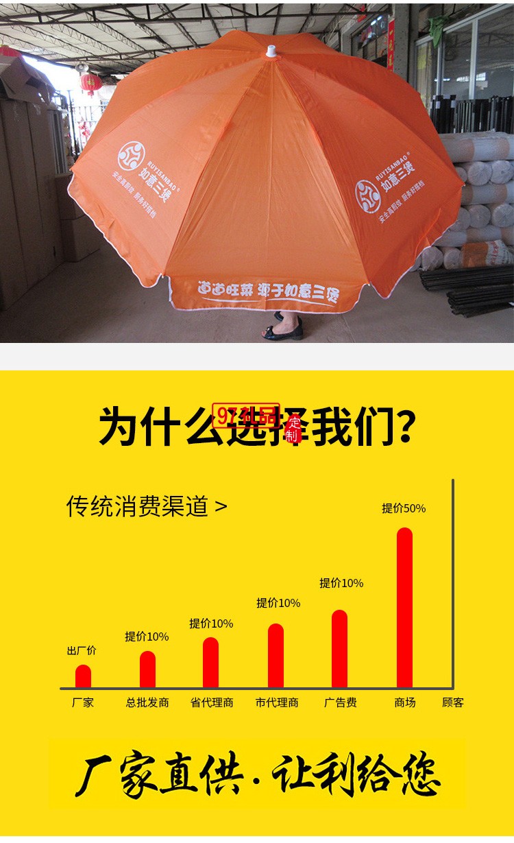 批發擺攤中柱傘戶外廣告太陽傘大型遮陽傘沙灘傘印刷廣告logo