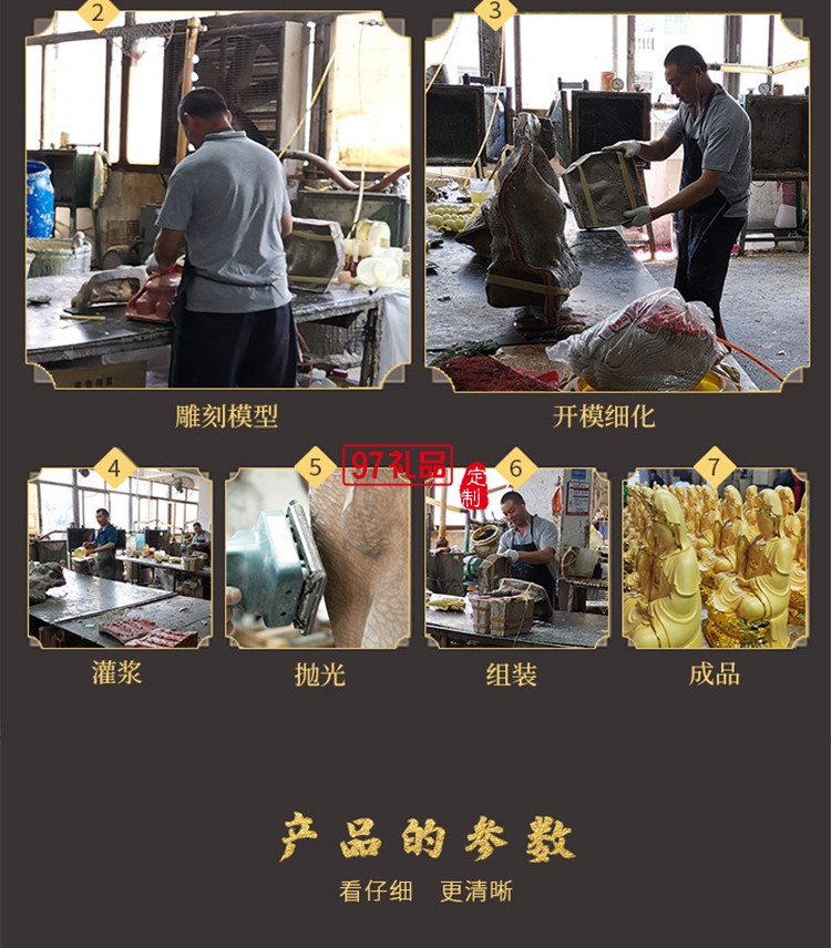 馬上發財家居辦公室樹脂工藝品