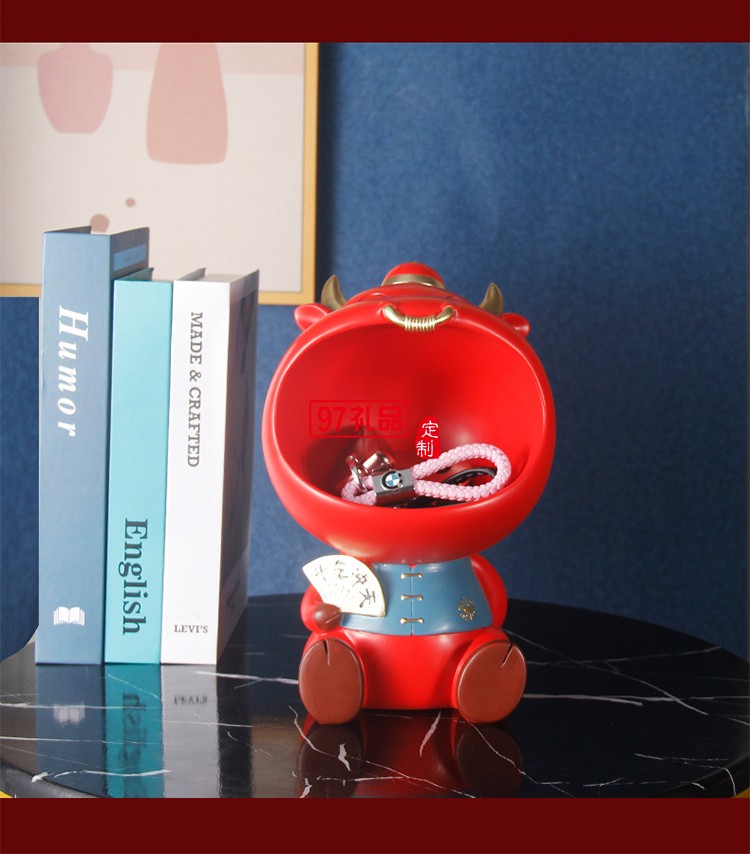 創意玄關放鑰匙收納擺件