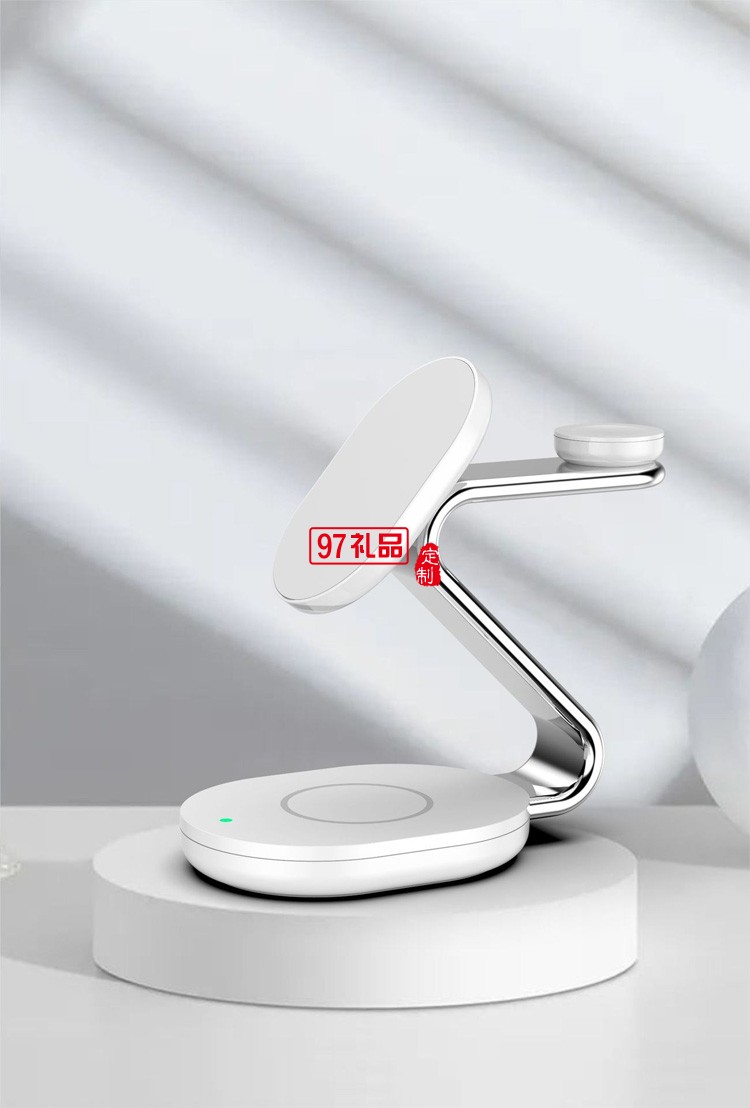 私模新款三合一磁吸立式支架無線充電器