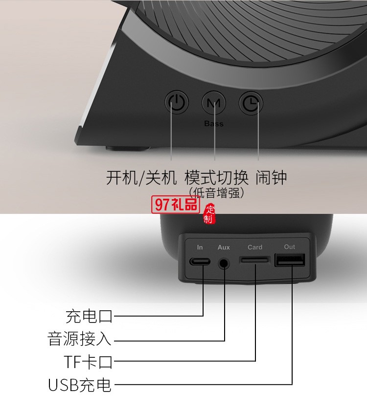 無線充電器藍牙音箱私模三合一