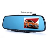 行車記錄儀前后雙鏡頭后視鏡高清夜視倒車停車監控車險禮品