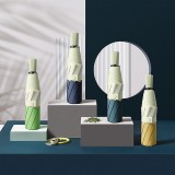 拼色創意手動三折傘 外貿折疊晴雨傘廣告傘umbrella