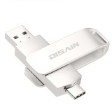 手機金屬旋轉U盤 兩用otg優盤 type-c 