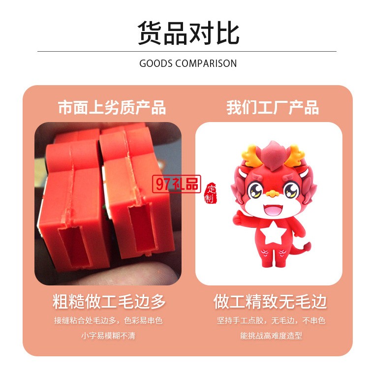 PVC軟件3D開模U盤 企業集團IP形象定制專版