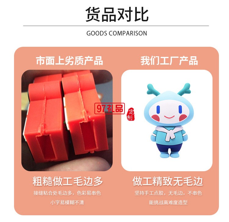 創意pvc卡通u盤 個性京劇國粹開模定制