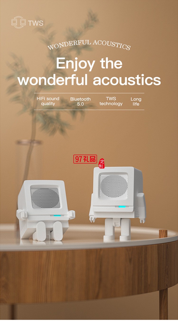 機器人藍牙音箱USB充電迷你無線便攜戶外小音響