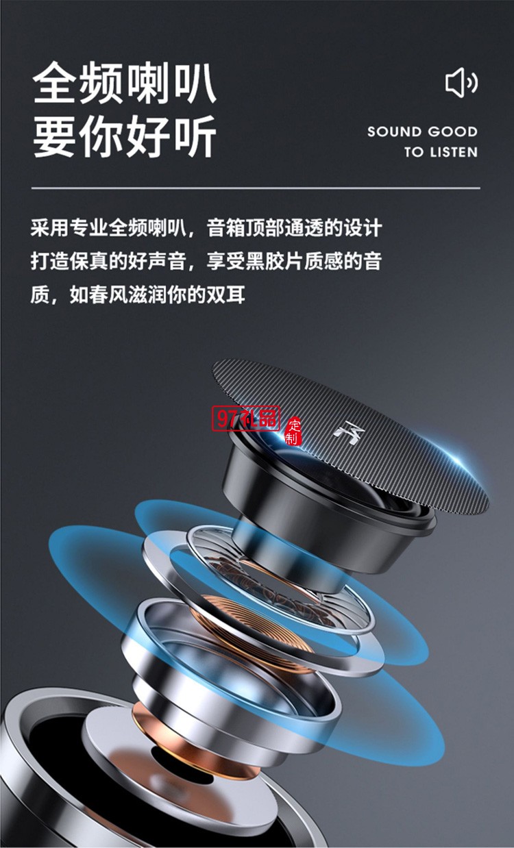 藍(lán)牙音箱無(wú)線低音炮便攜式小鋼炮桌面插卡U盤音響