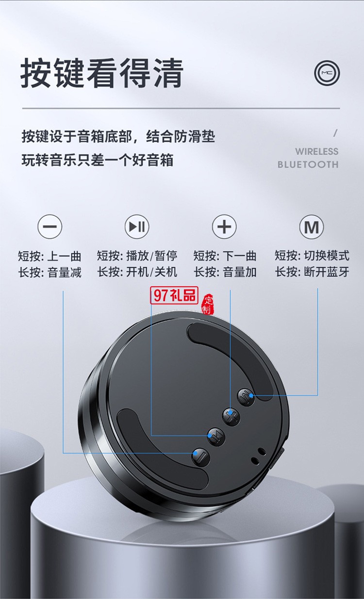 藍(lán)牙音箱無(wú)線低音炮便攜式小鋼炮桌面插卡U盤音響