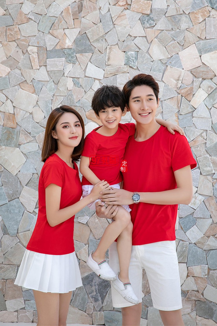 定制廣告衫CC棉兒童圓領短袖幼兒園班服活動短袖 