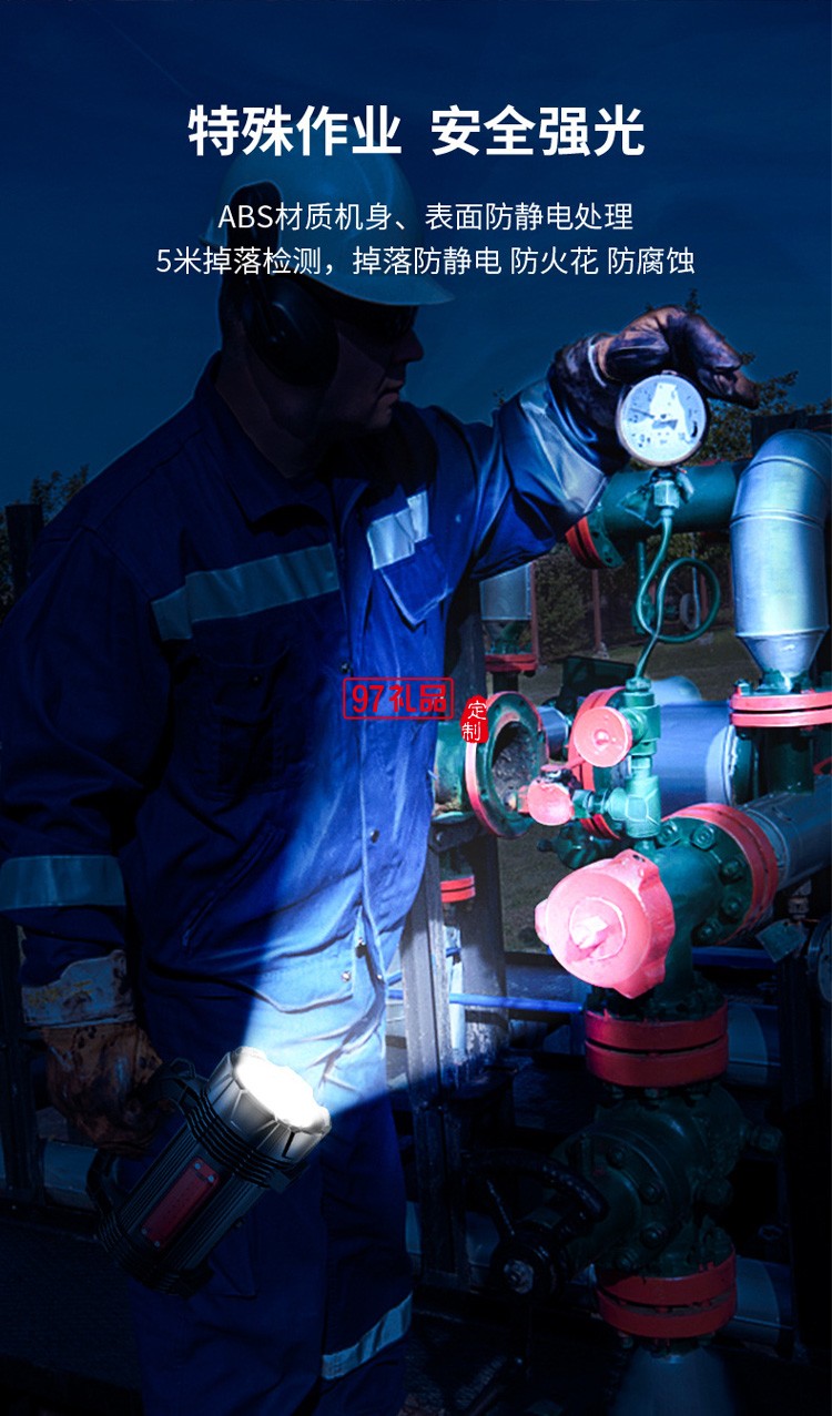 防爆探照燈工業礦洞防爆手提燈防水地下隧道施工常用手電筒