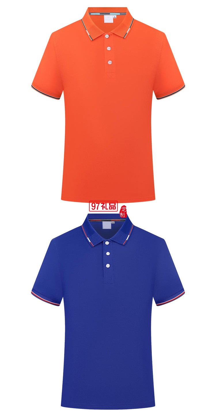 定制polo衫廣告衫 200g間色翻領 工作服定制