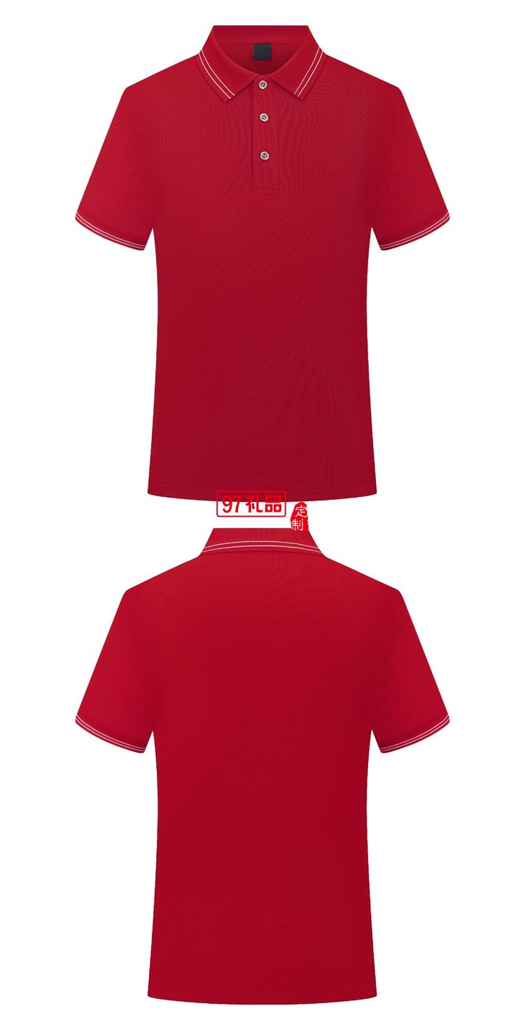 定制polo衫廣告衫翻領200g巴洛克蔚藍翻領工作服