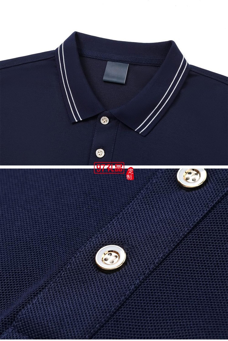 定制polo衫廣告衫翻領200g巴洛克蔚藍翻領工作服